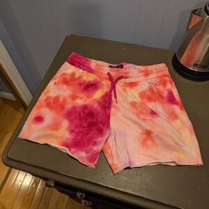 NWOT Hollister 5" fleece tie dye shorts
